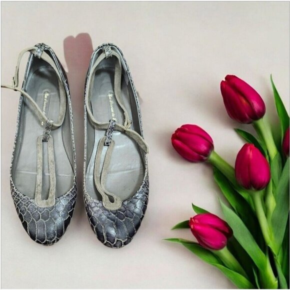 Les Prairies de Paris - Grey Flat ballerinas Size EU 37/US 6.5 - Picture 16 of 16